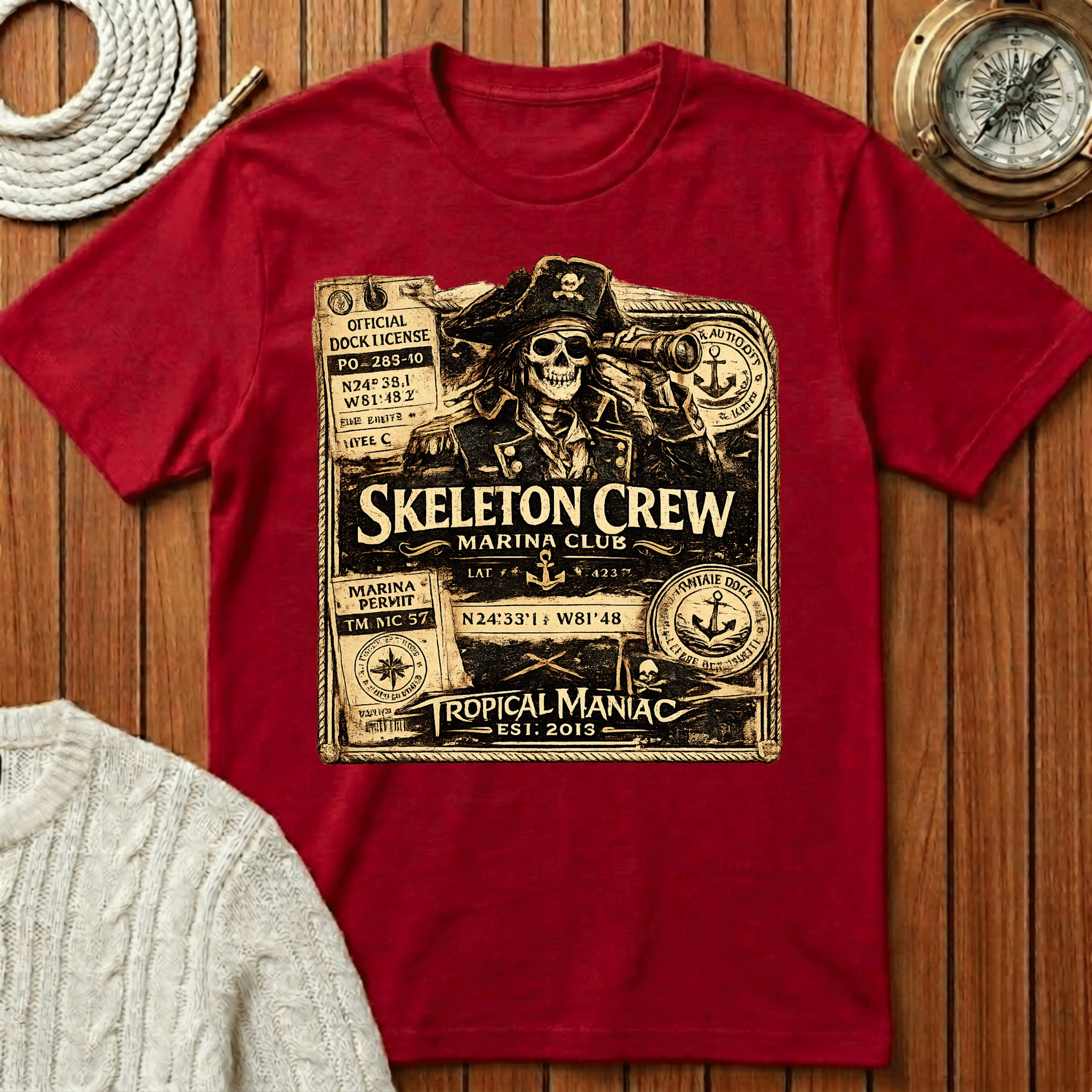Skeleton Crew Marina Club T-Shirt