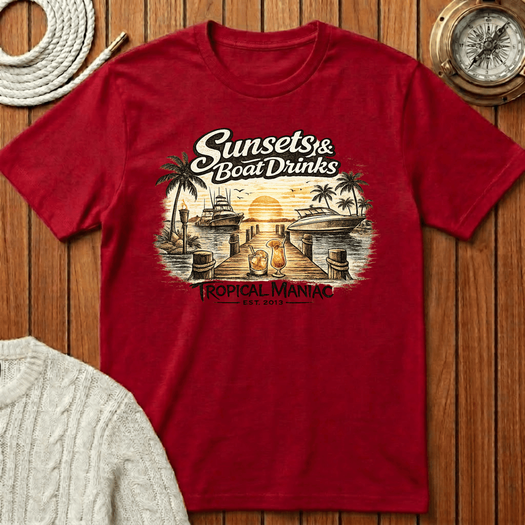 Sunsets & Boat Drinks T‑Shirt