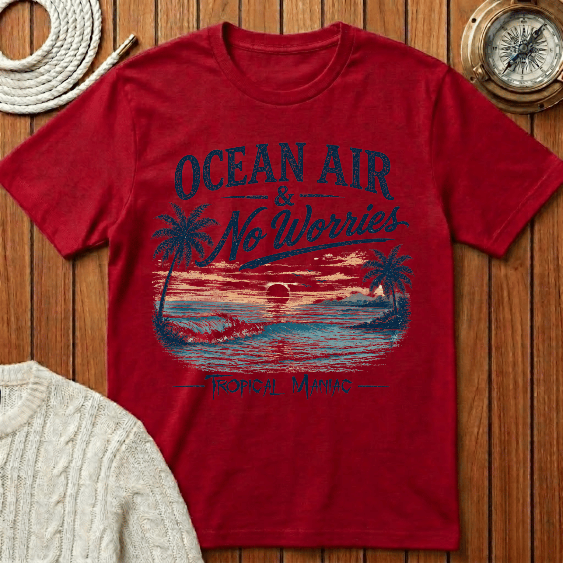 Ocean Air & No Worries T-Shirt