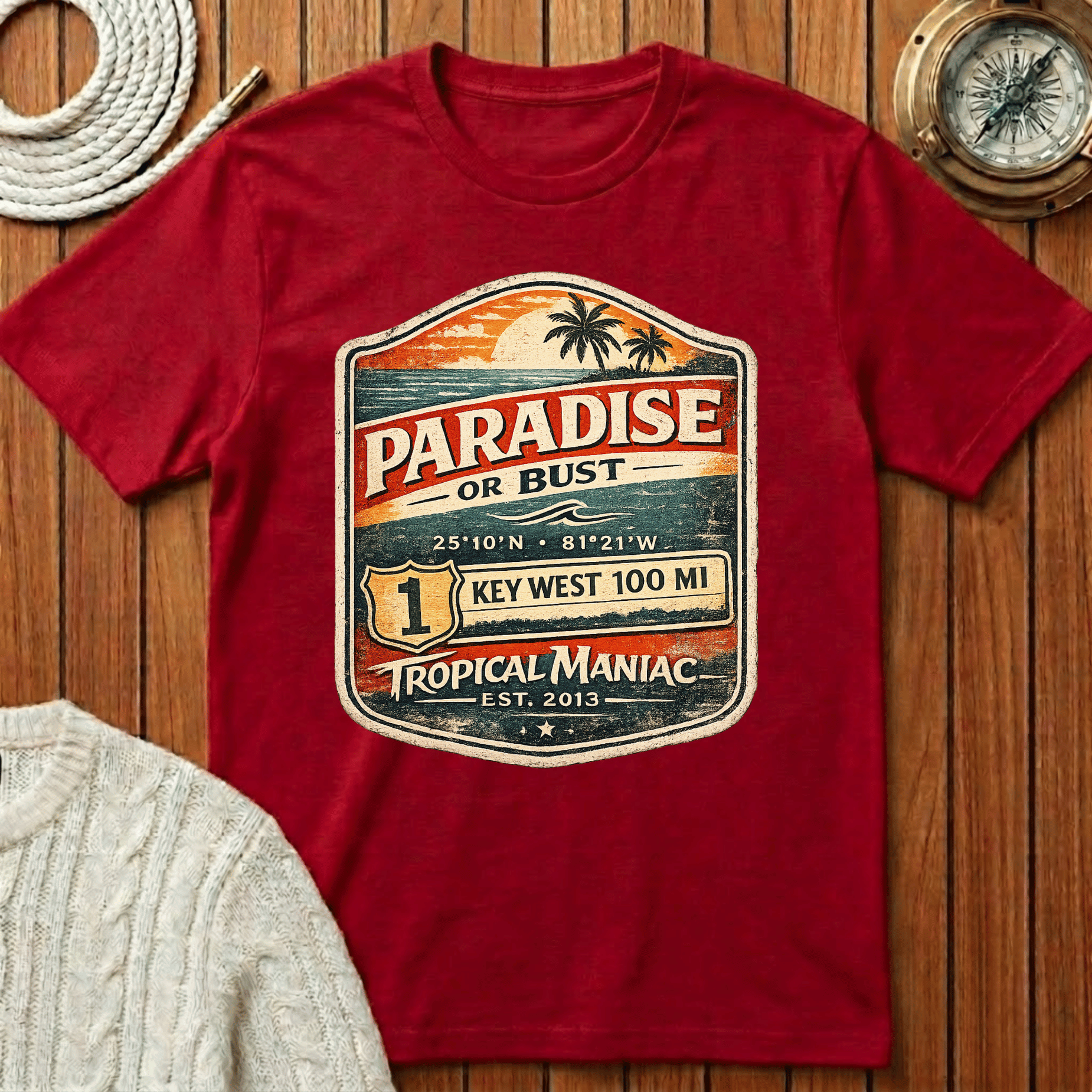 Paradise or Bust  Key West T-Shirt