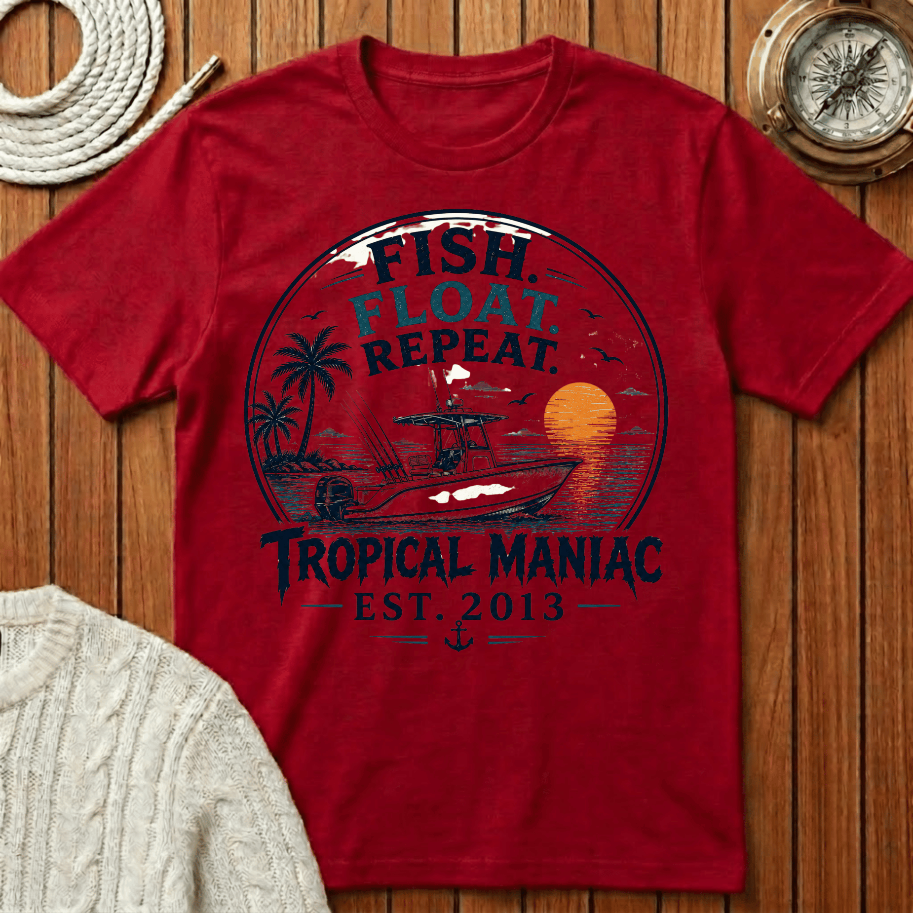 Fish. Float. Repeat. T-Shirt