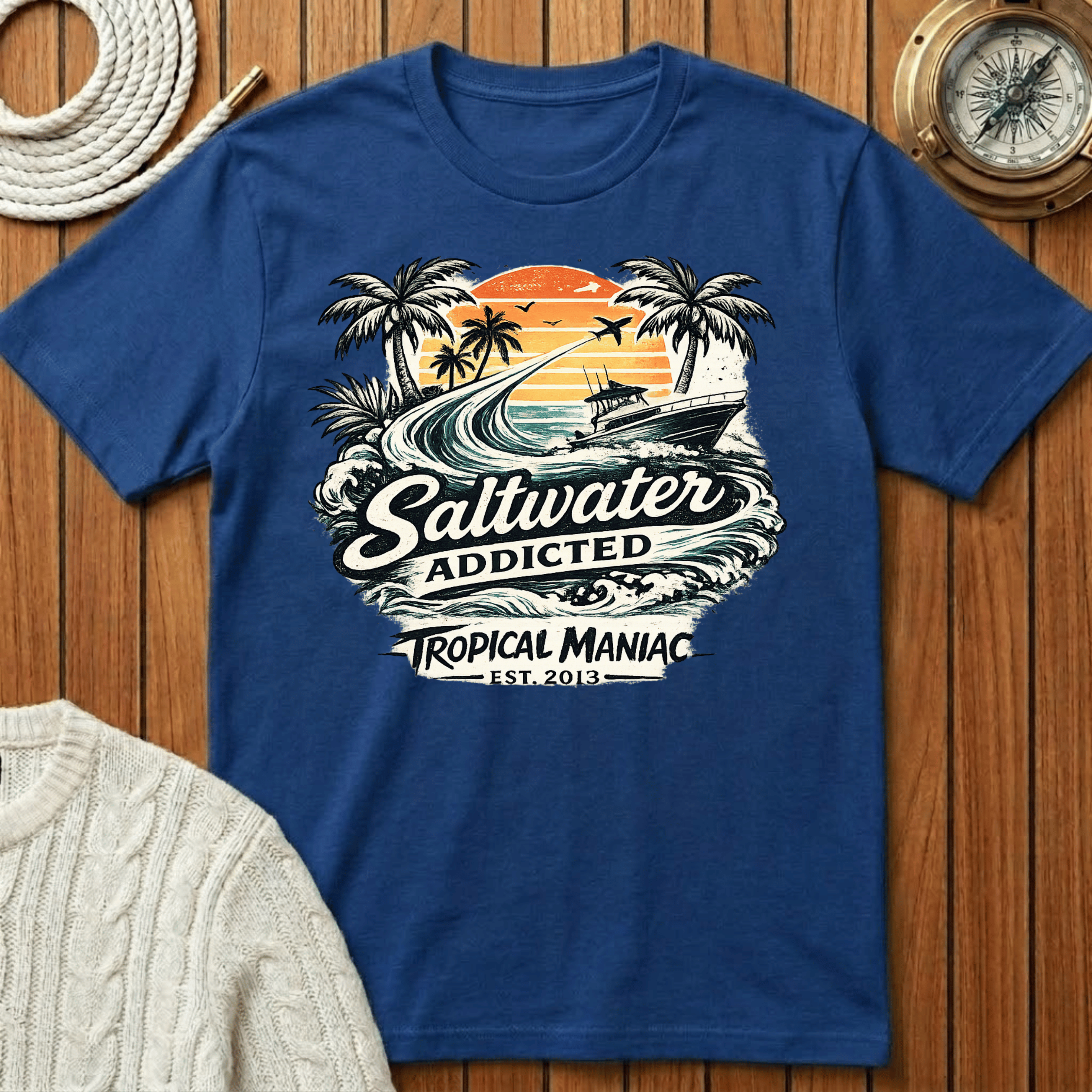 Saltwater Addicted Beach T-Shirt