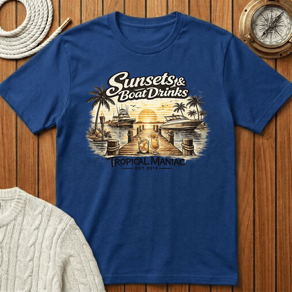 Sunsets & Boat Drinks T‑Shirt