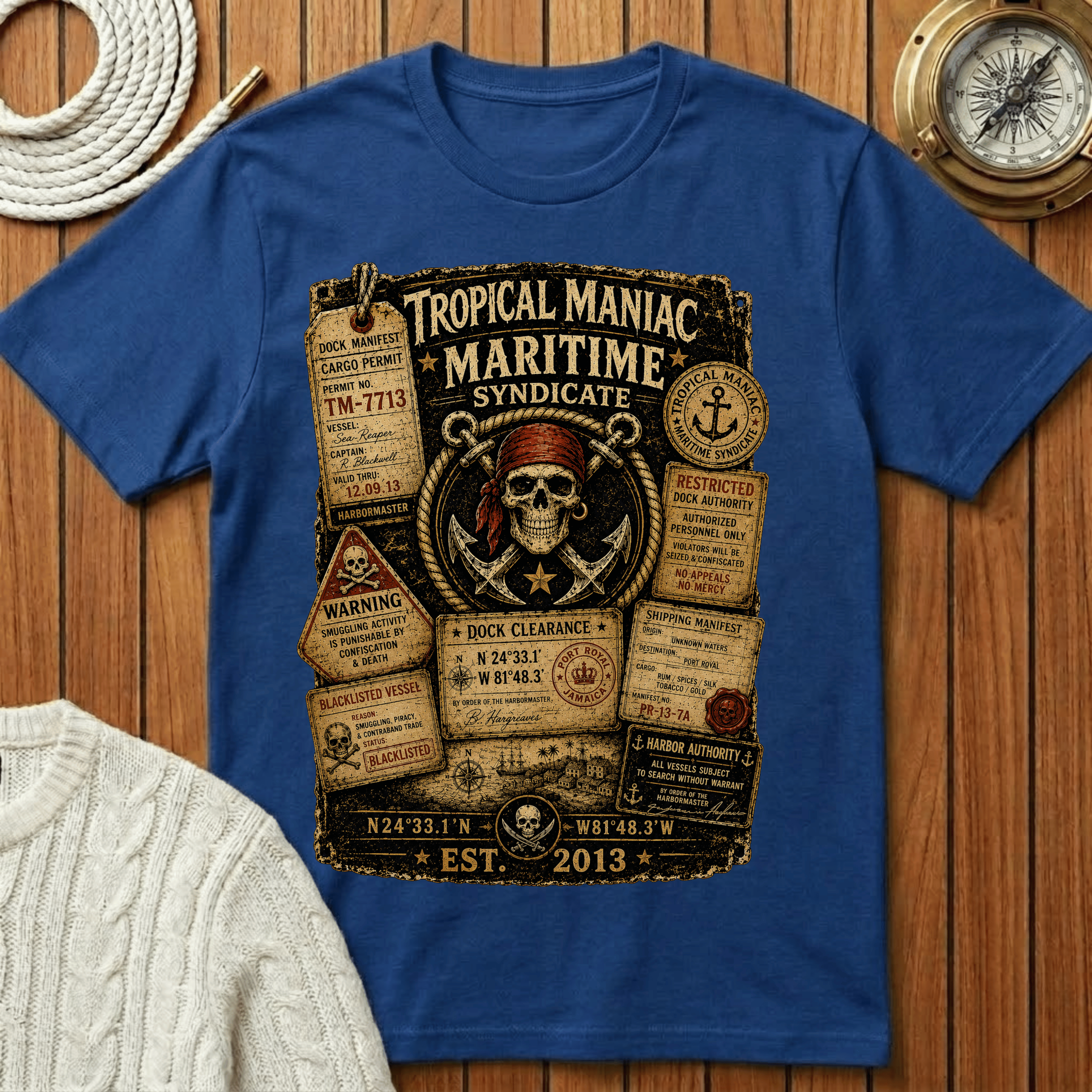 Tropical Maniac Maritime Syndicate T-Shirt