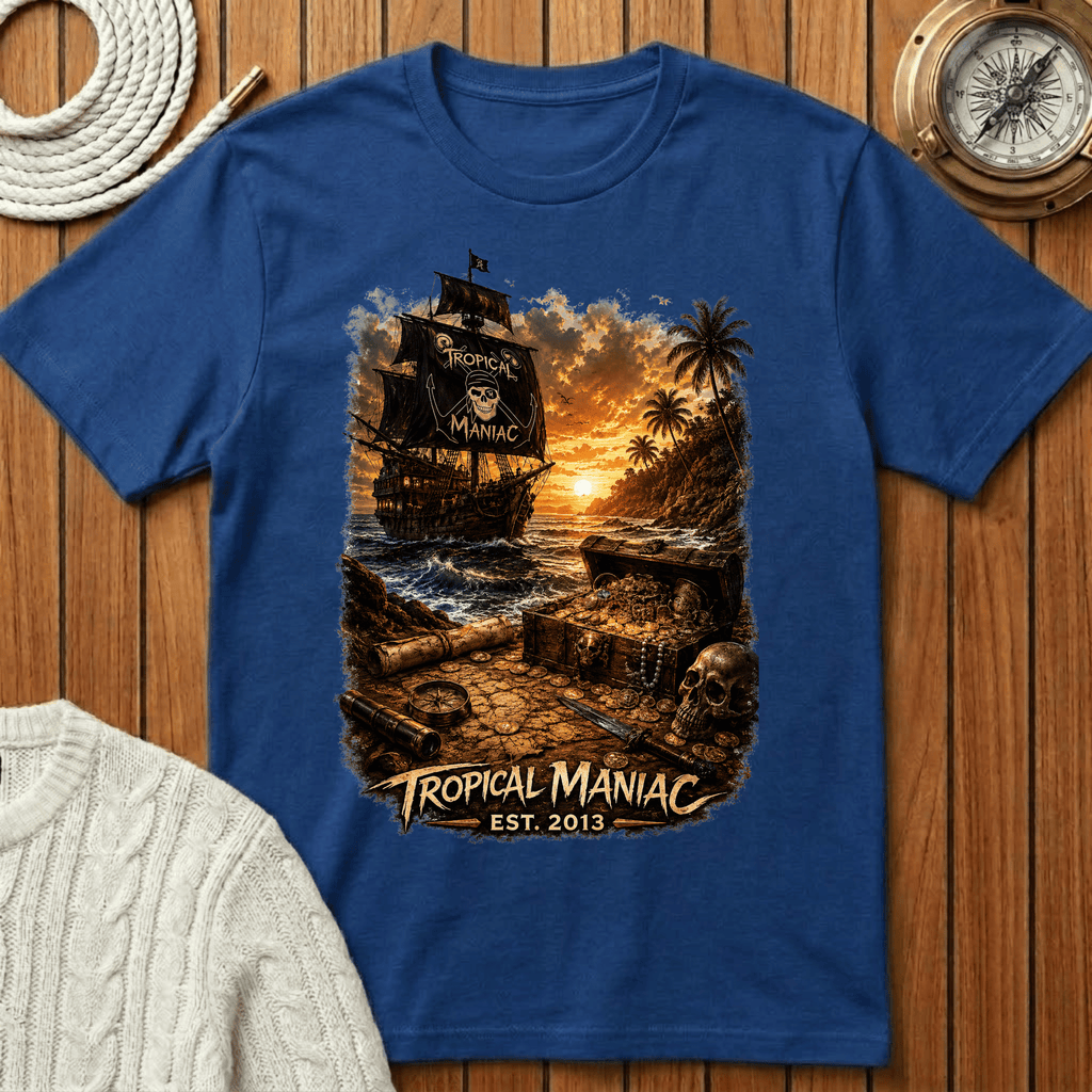Tropical Maniac Pirate Ship T-Shirt