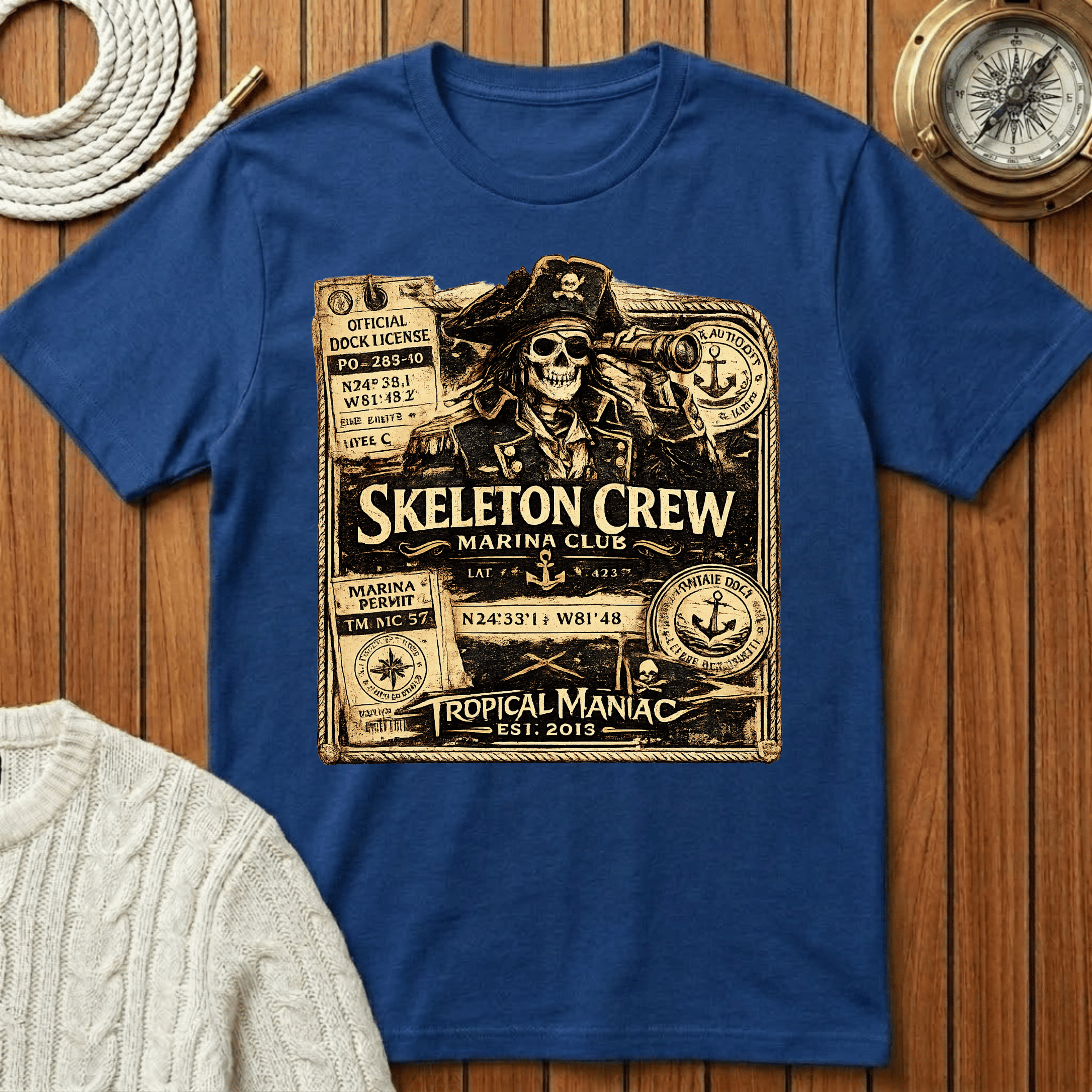 Skeleton Crew Marina Club T-Shirt