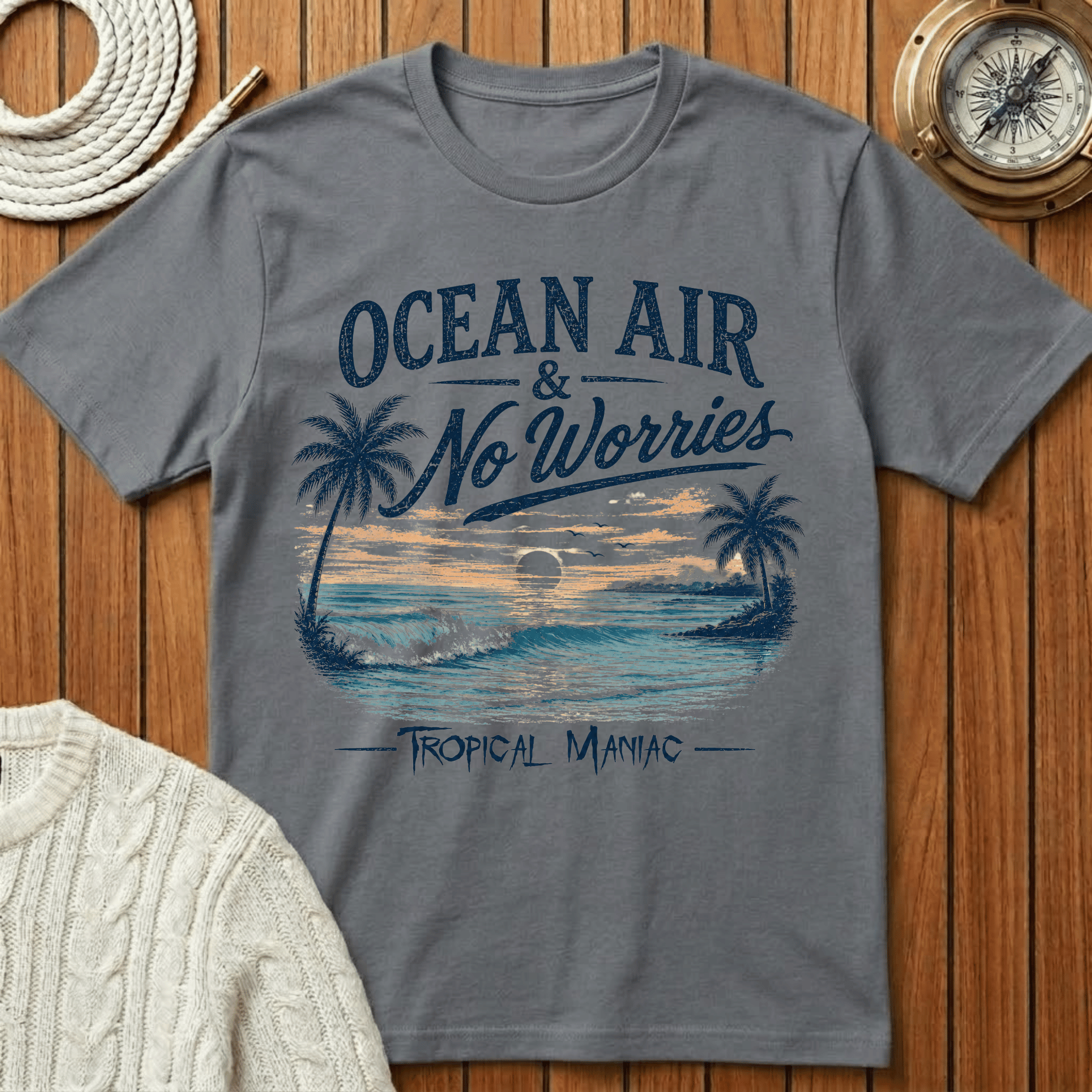 Ocean Air & No Worries T-Shirt