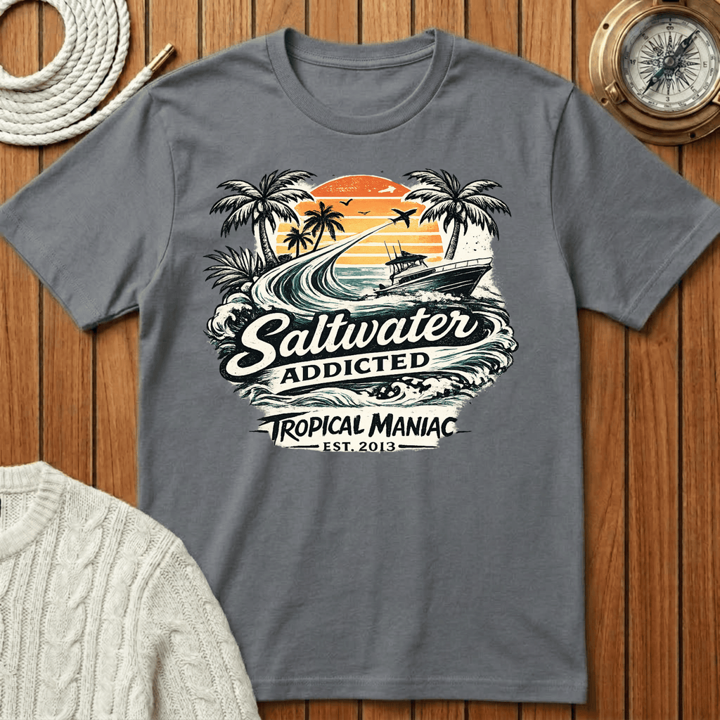 Saltwater Addicted Beach T-Shirt