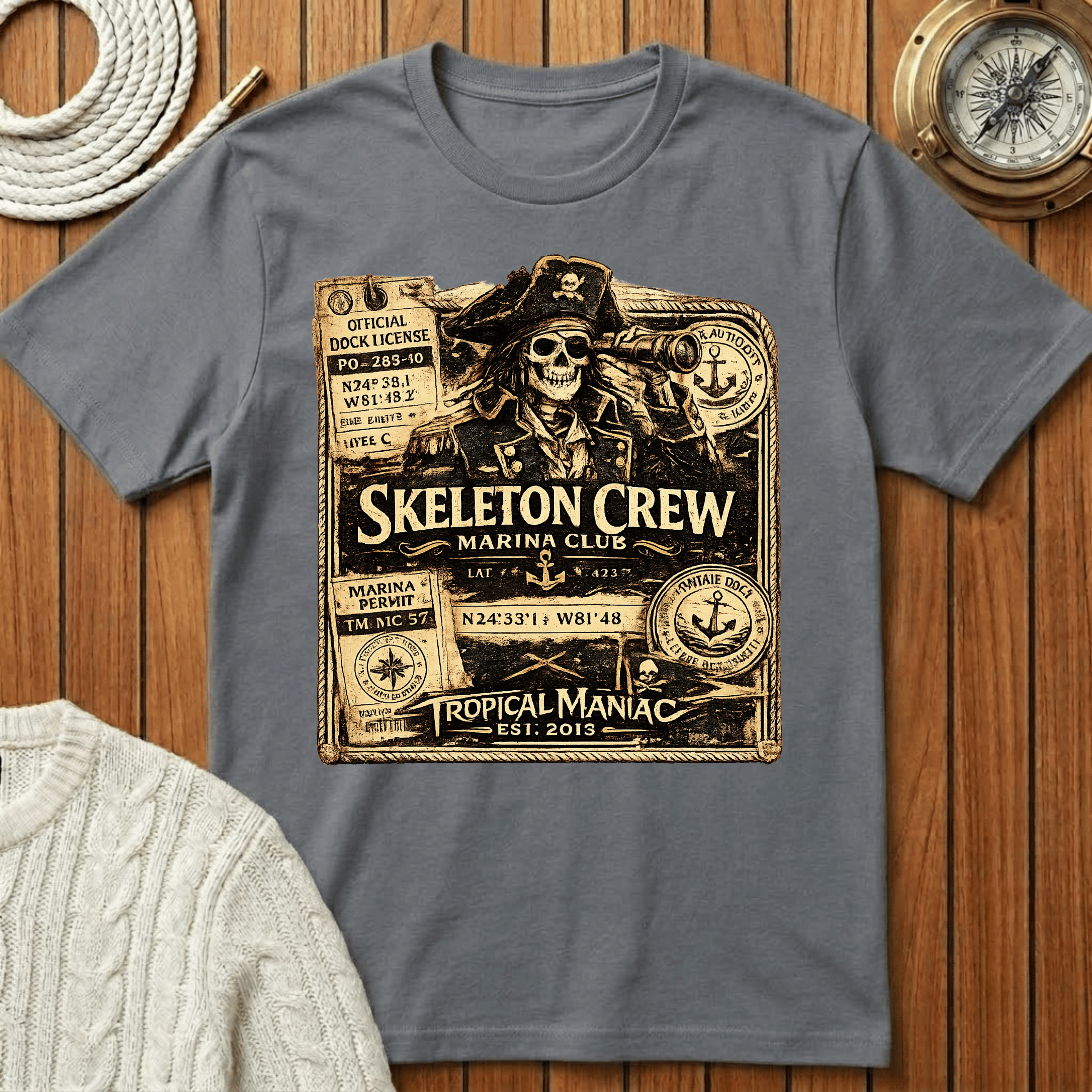 Skeleton Crew Marina Club T-Shirt