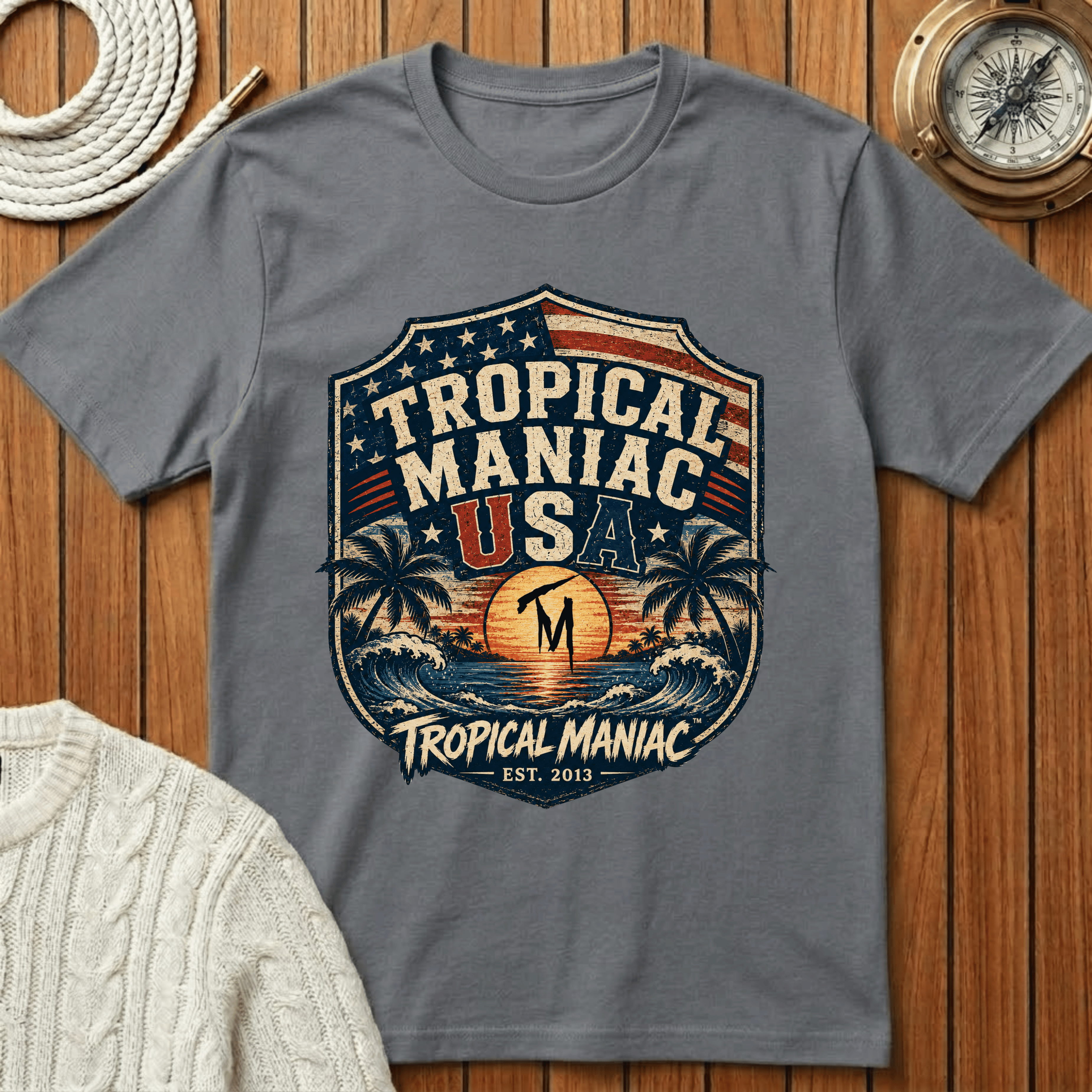 Tropical Maniac USA T-Shirt