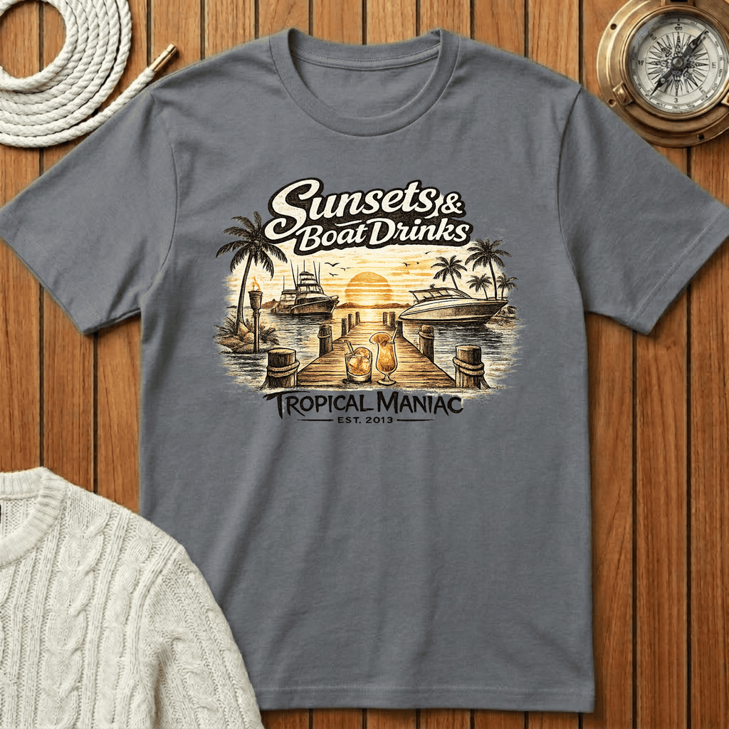 Sunsets & Boat Drinks T‑Shirt