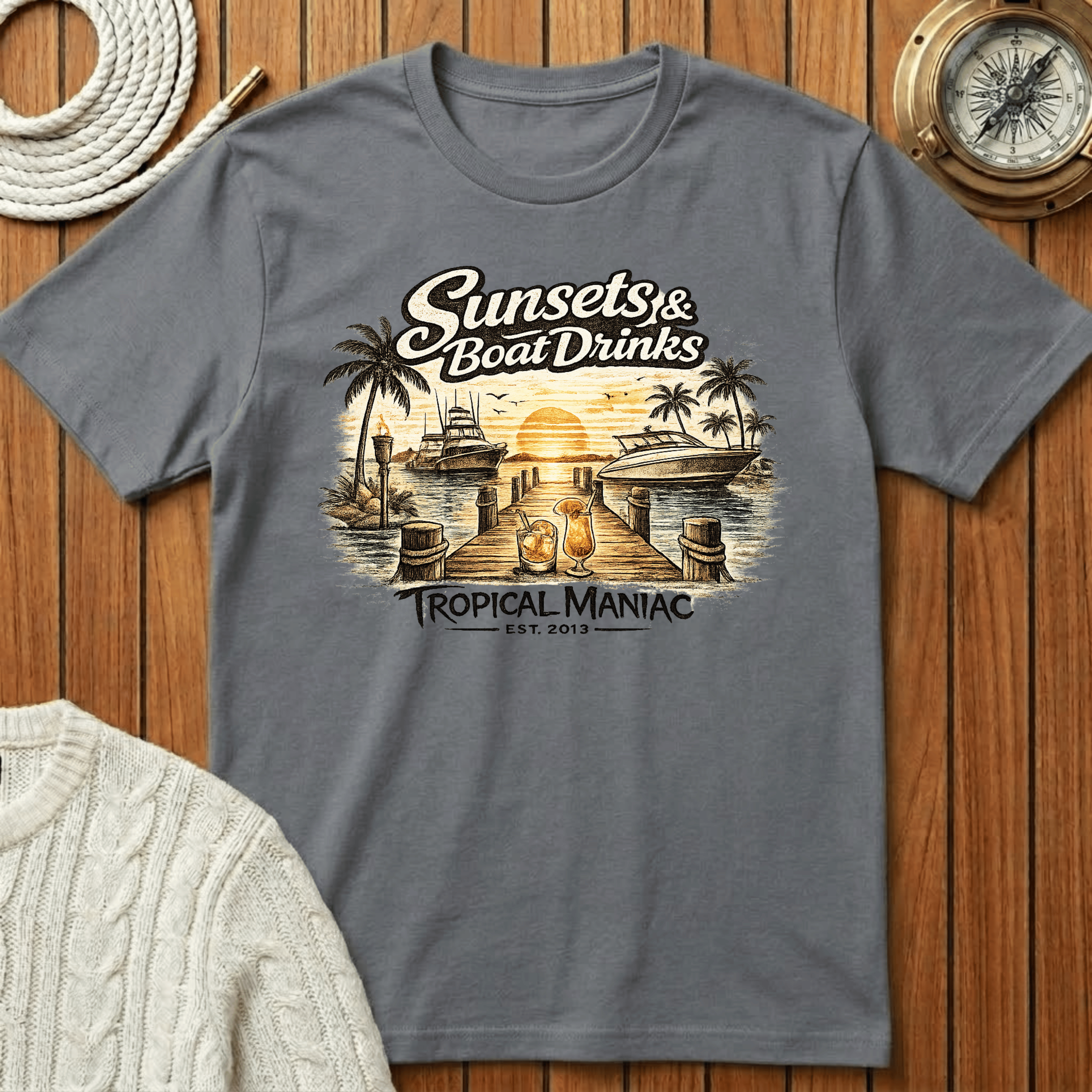 Sunsets & Boat Drinks T‑Shirt