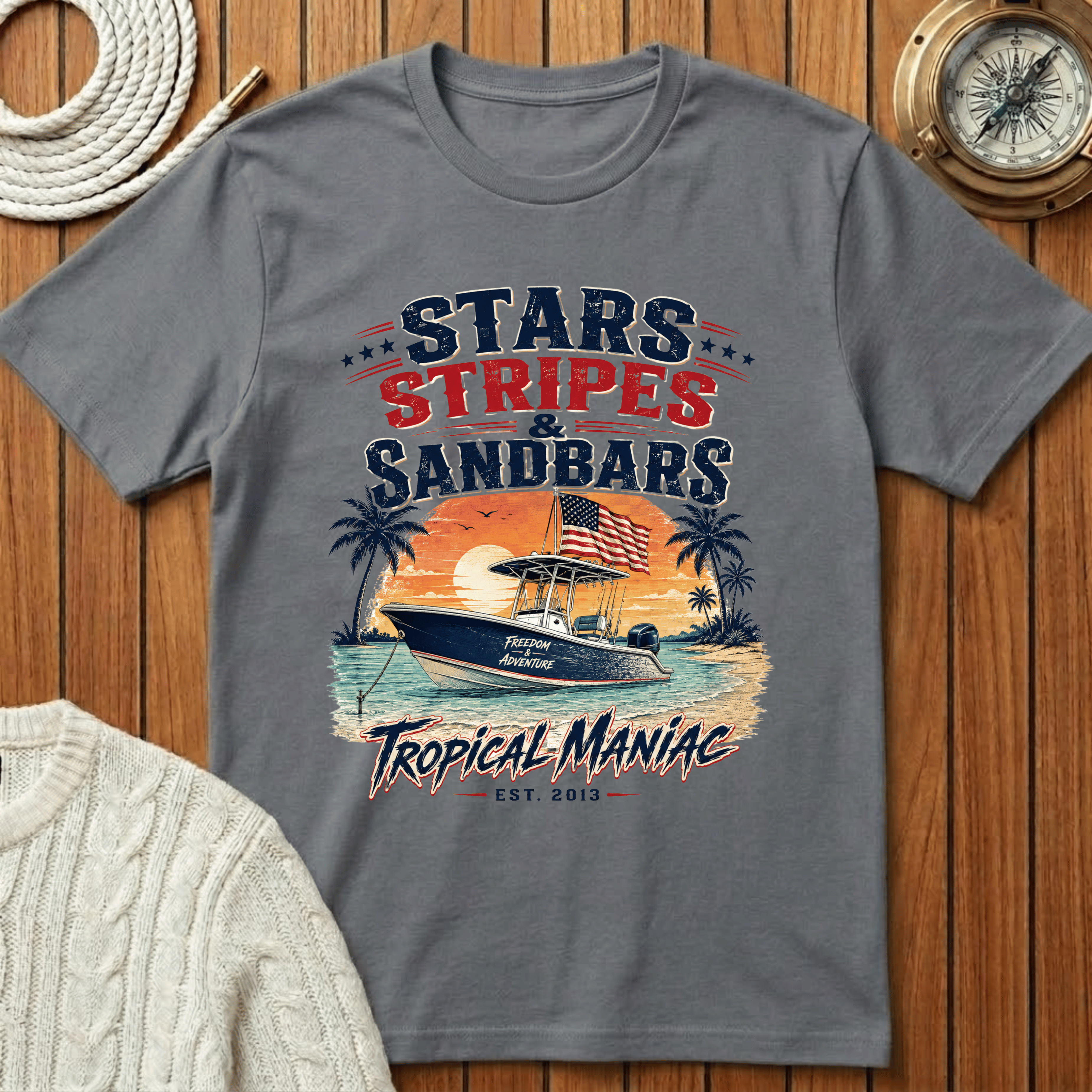 Stars, Stripes & Sandbars T-Shirt