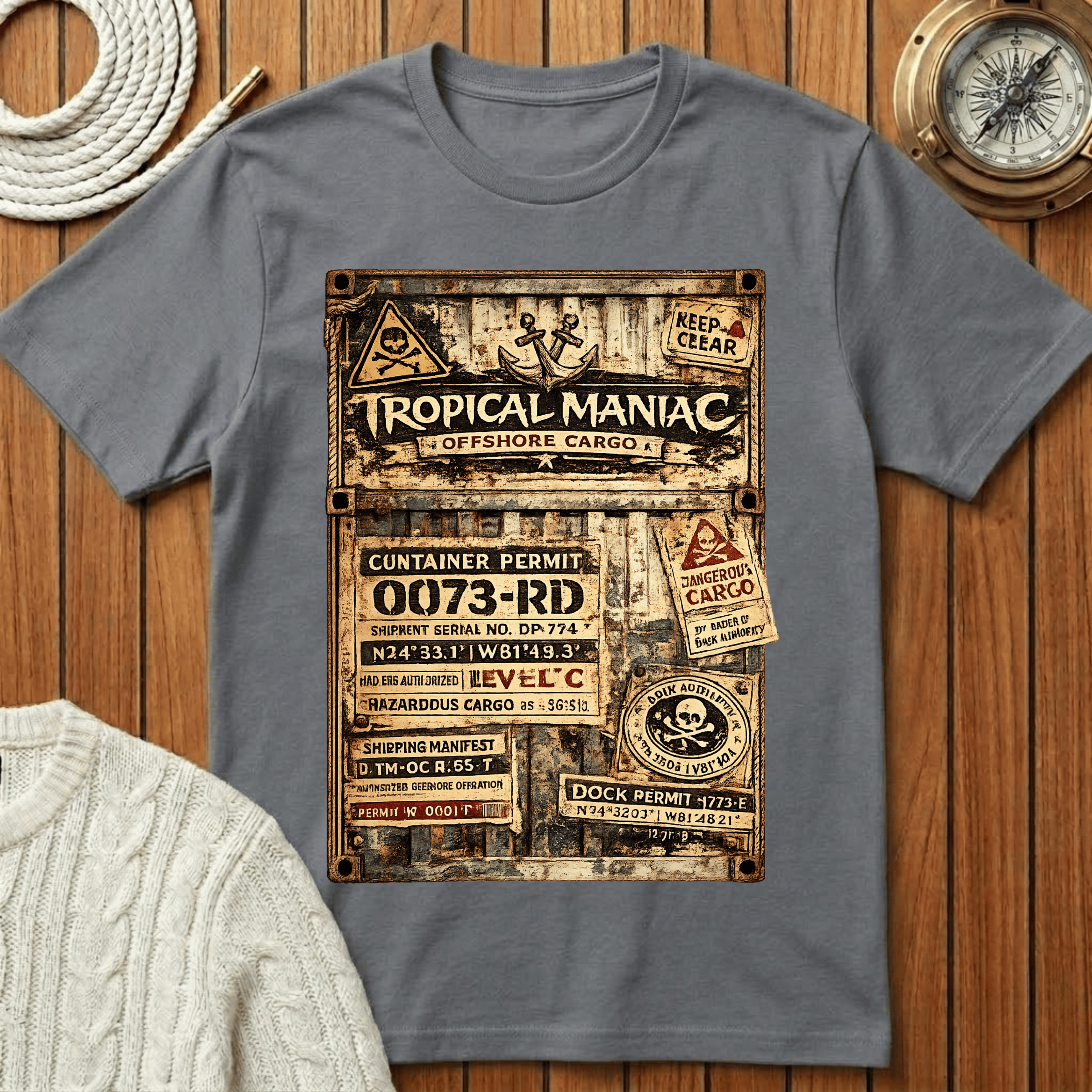 Tropical Maniac Offshore Cargo T-Shirt