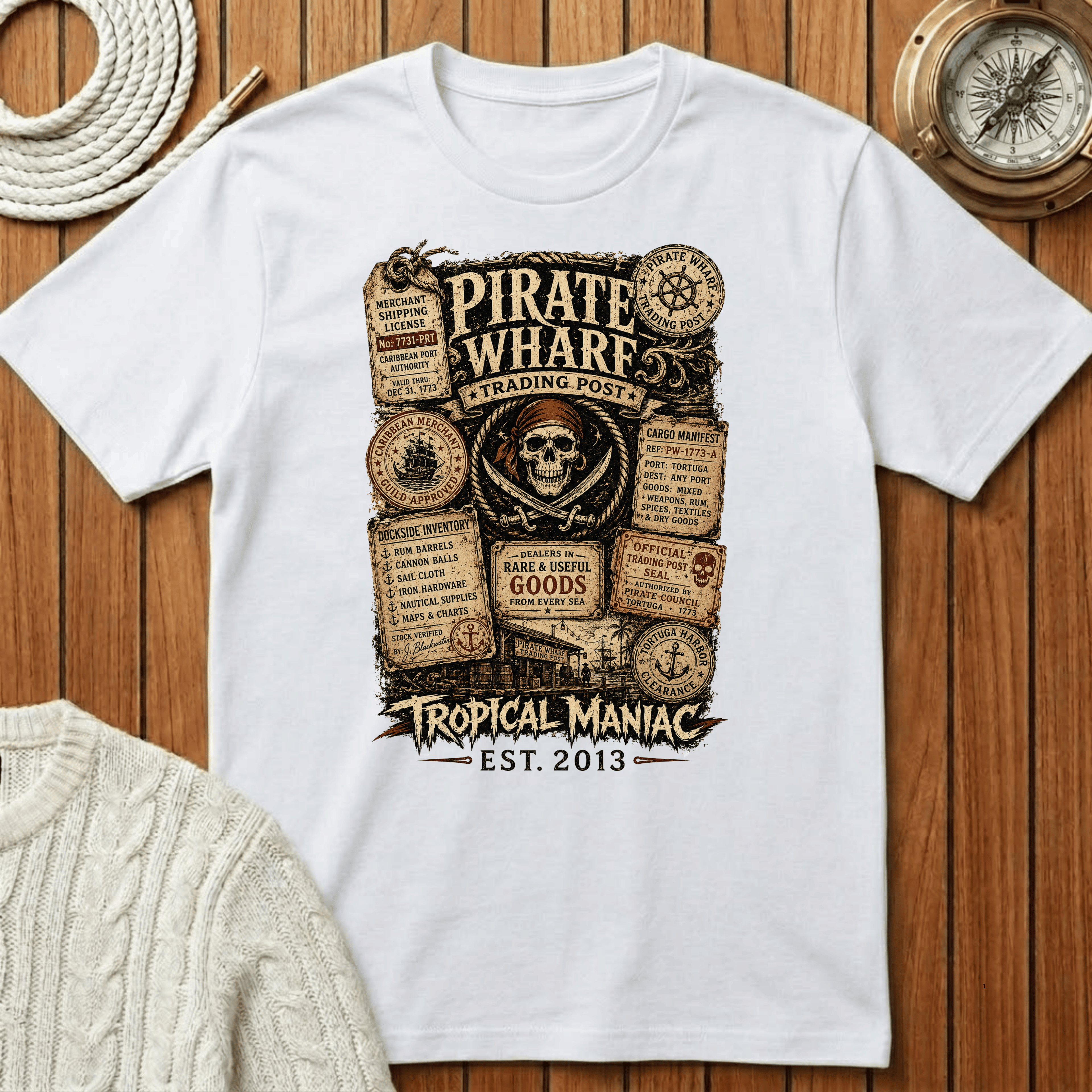Pirate Wharf Trading Post T-Shirt