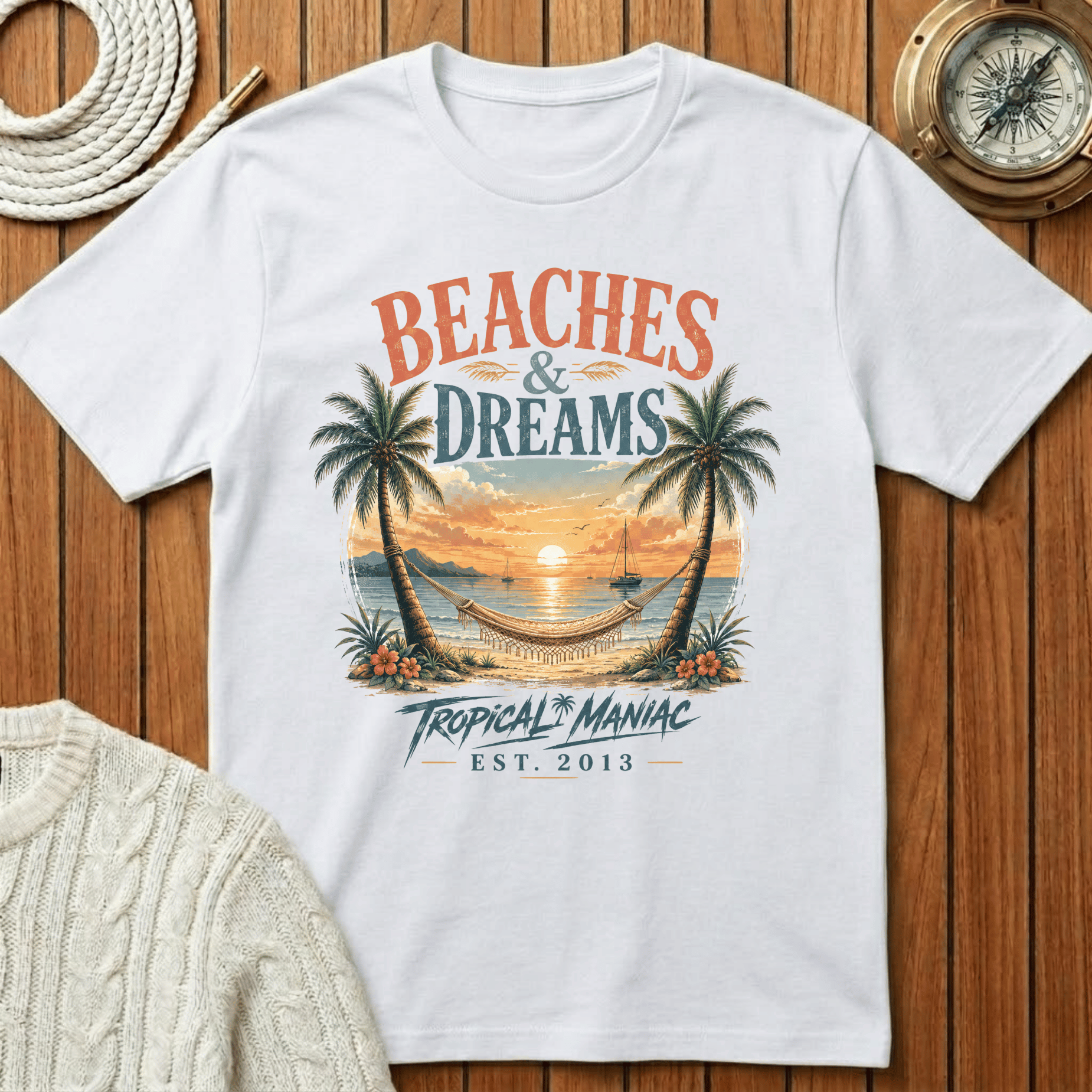 Beaches & Dreams Sunset T-Shirt