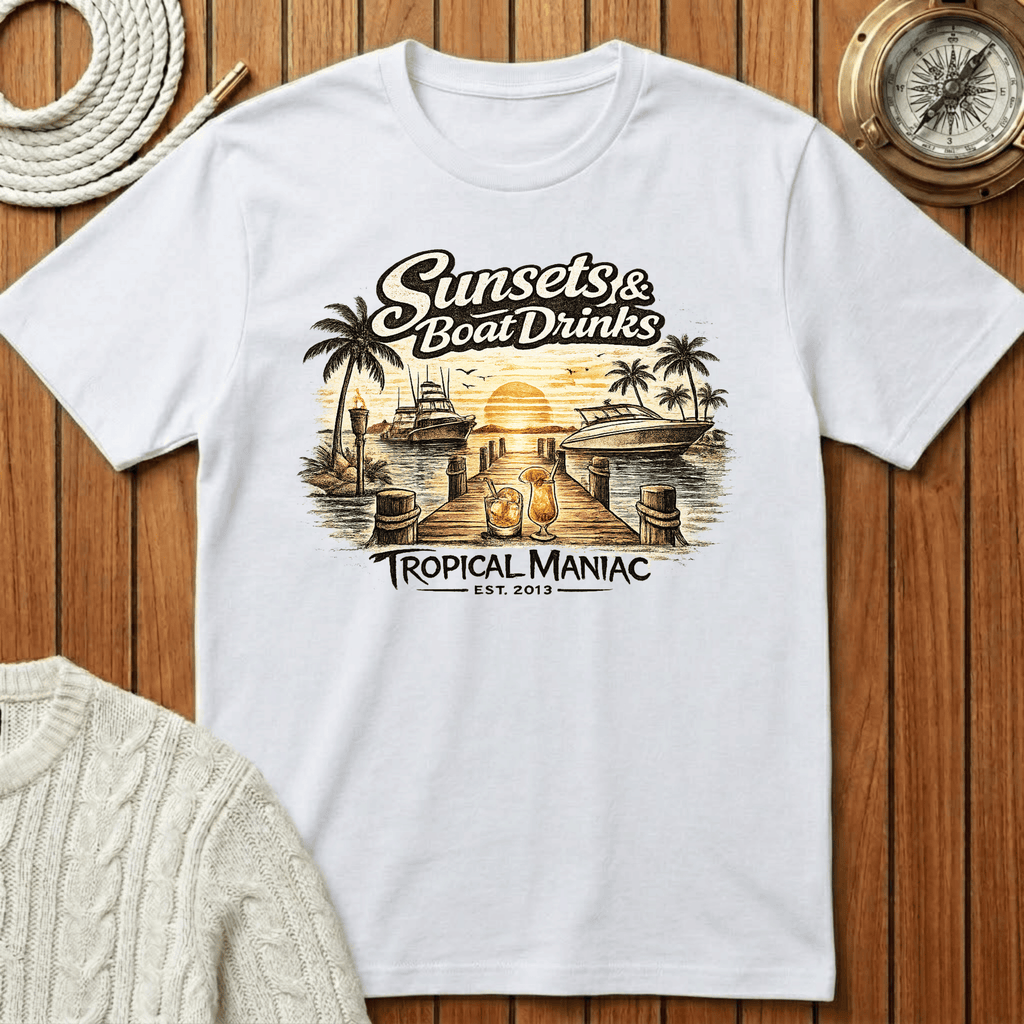 Sunsets & Boat Drinks T‑Shirt