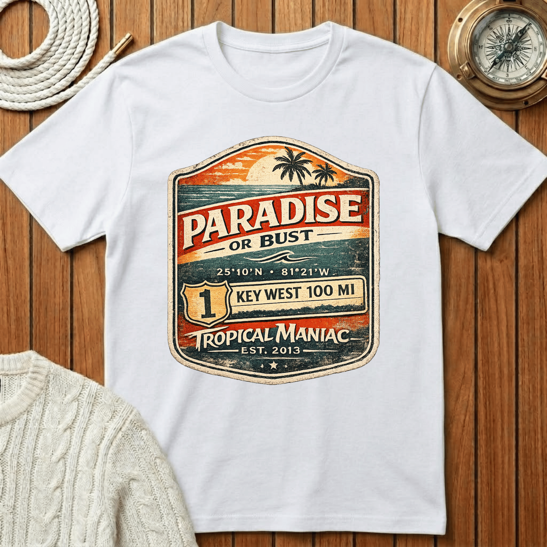 Paradise or Bust  Key West T-Shirt