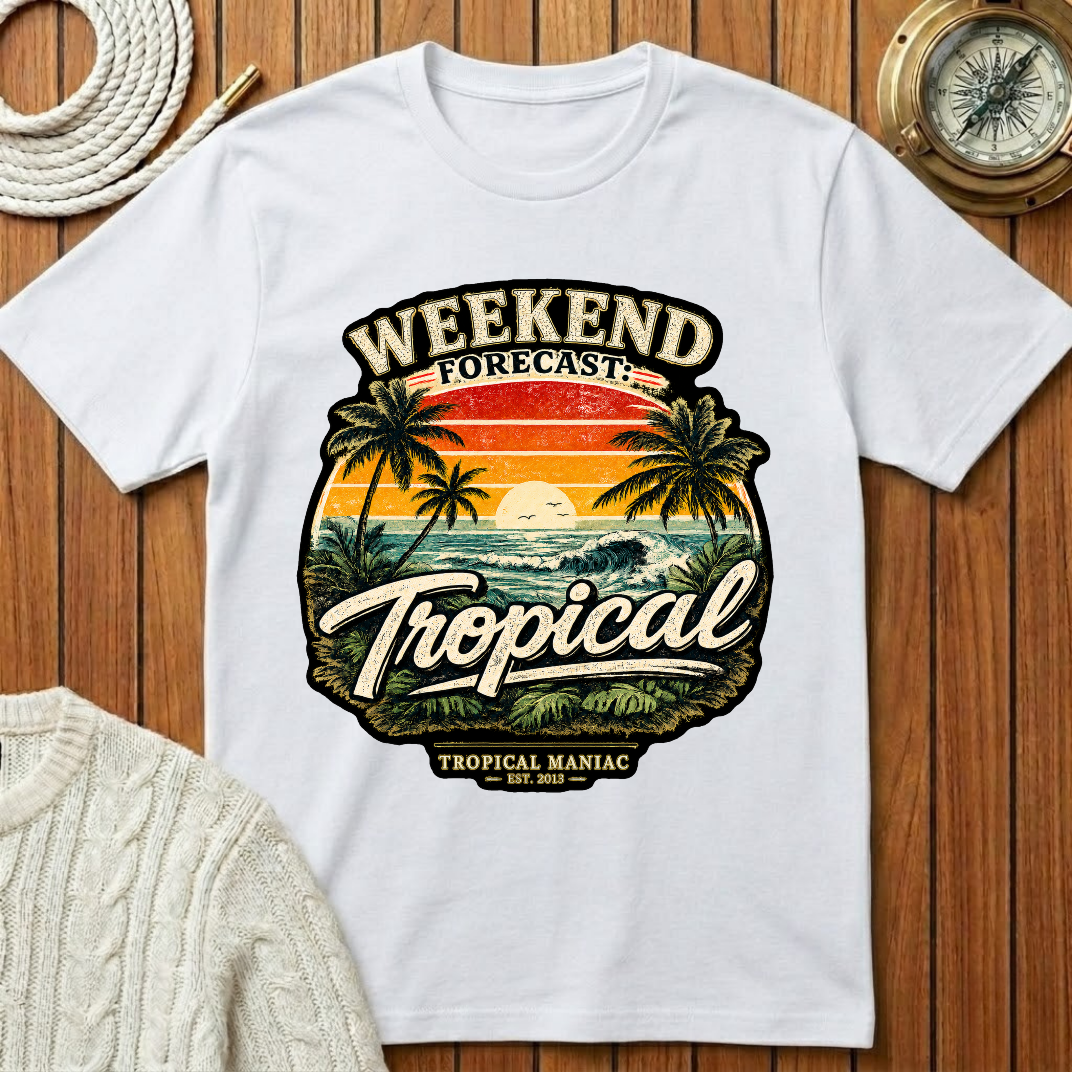 Weekend Forecast Tropical T-Shirt
