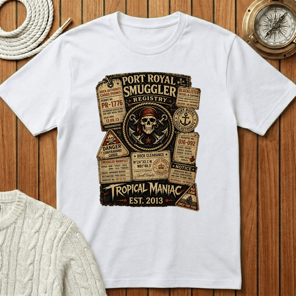 Smuggler Registry Skull T-Shirt