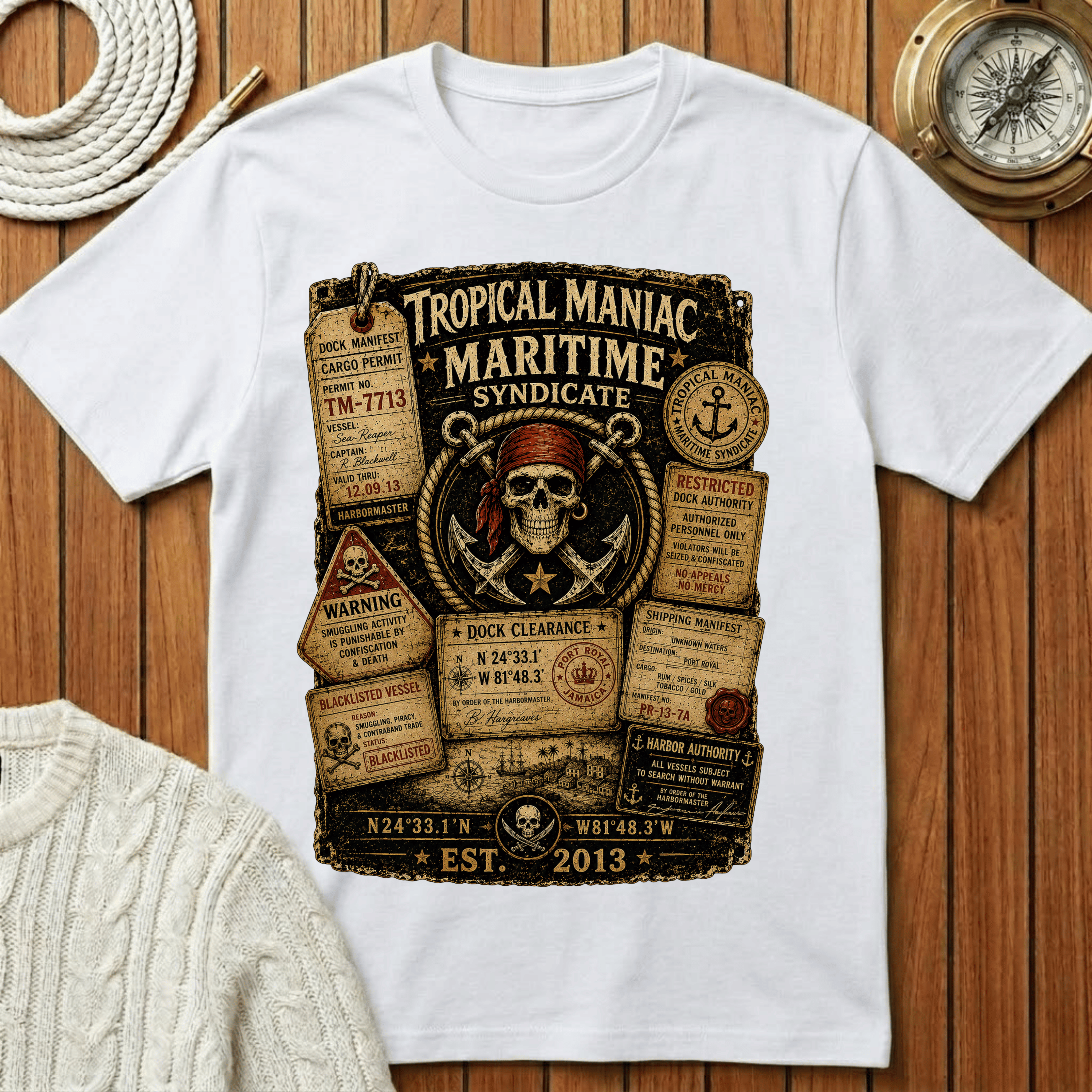Tropical Maniac Maritime Syndicate T-Shirt