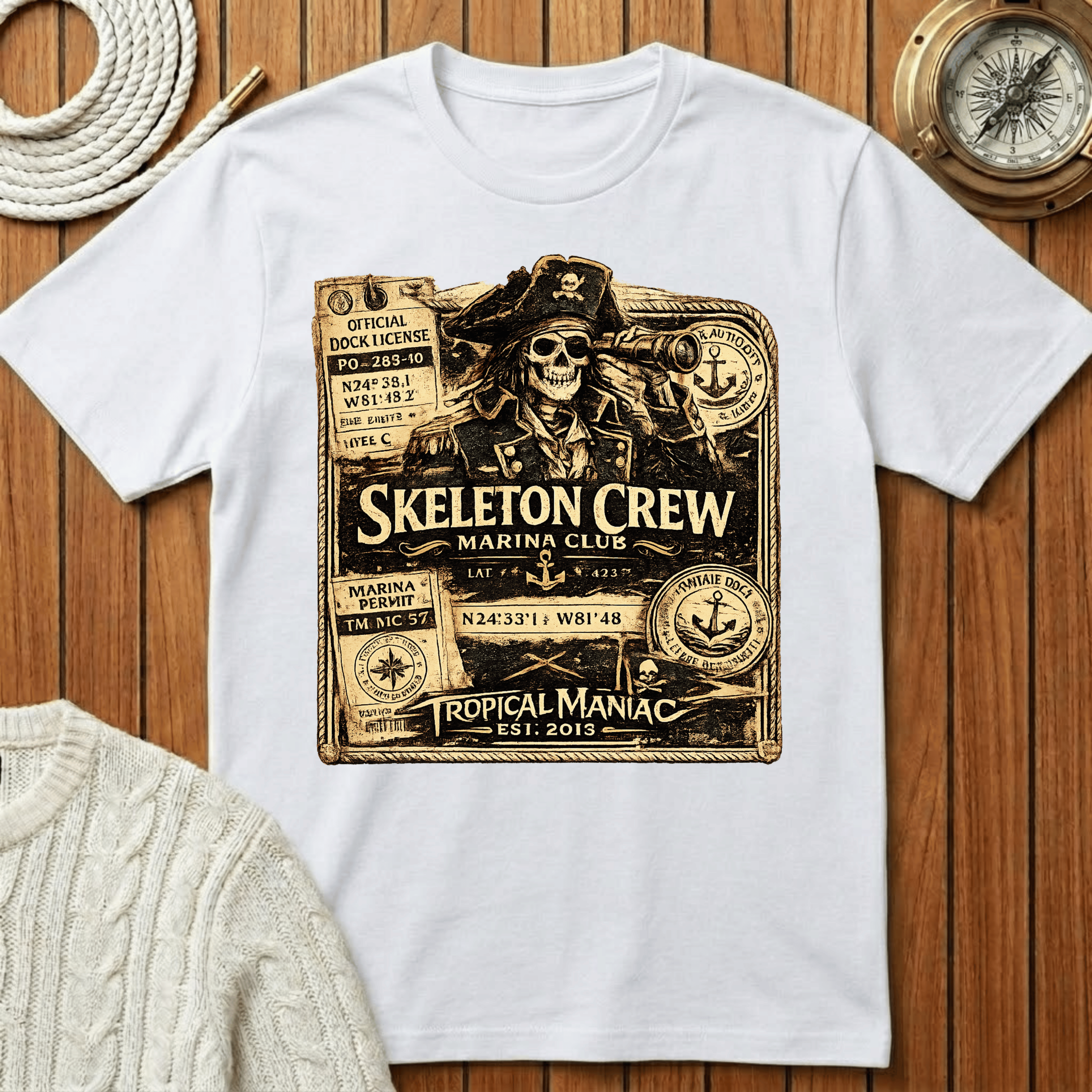 Skeleton Crew Marina Club T-Shirt