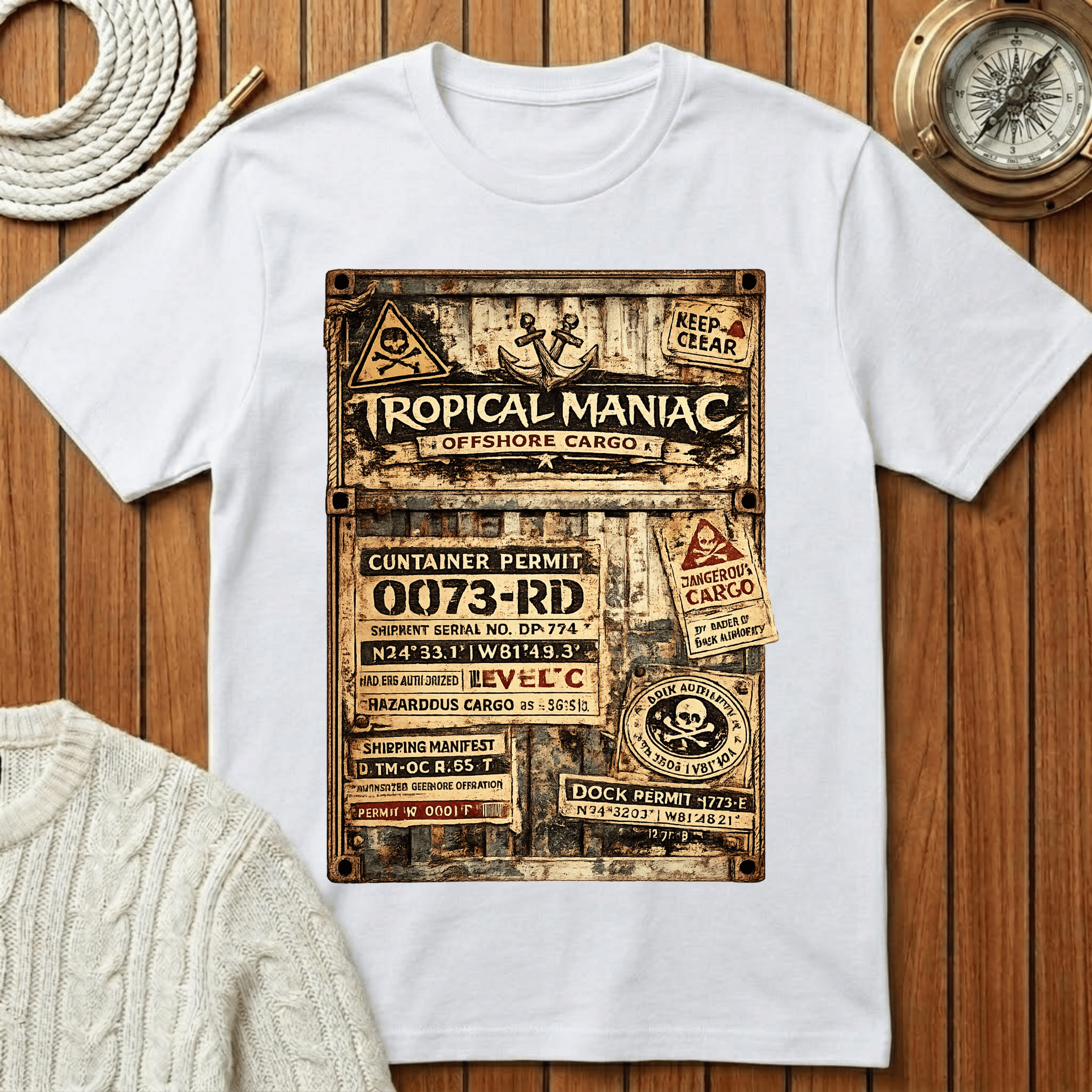 Tropical Maniac Offshore Cargo T-Shirt