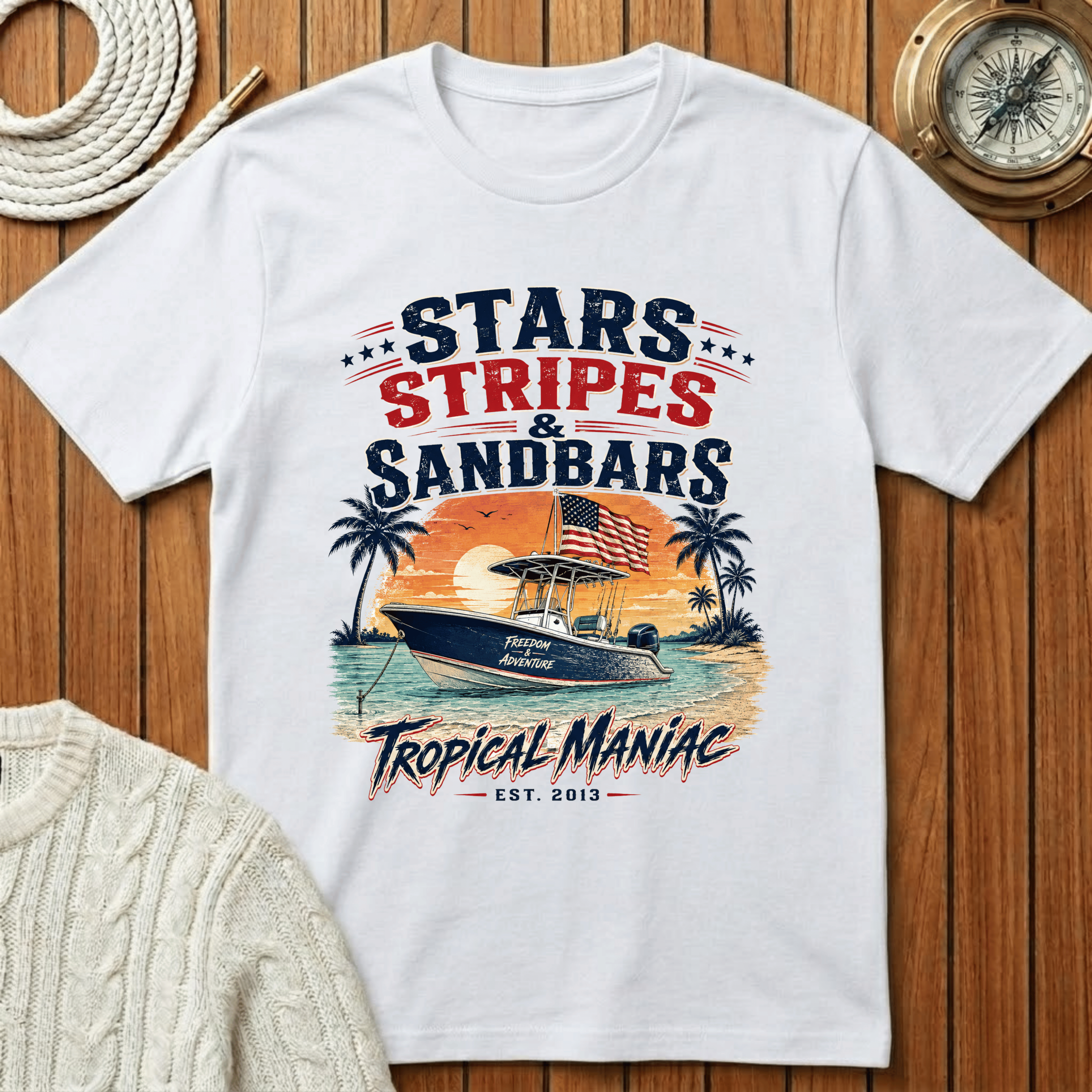 Stars, Stripes & Sandbars T-Shirt