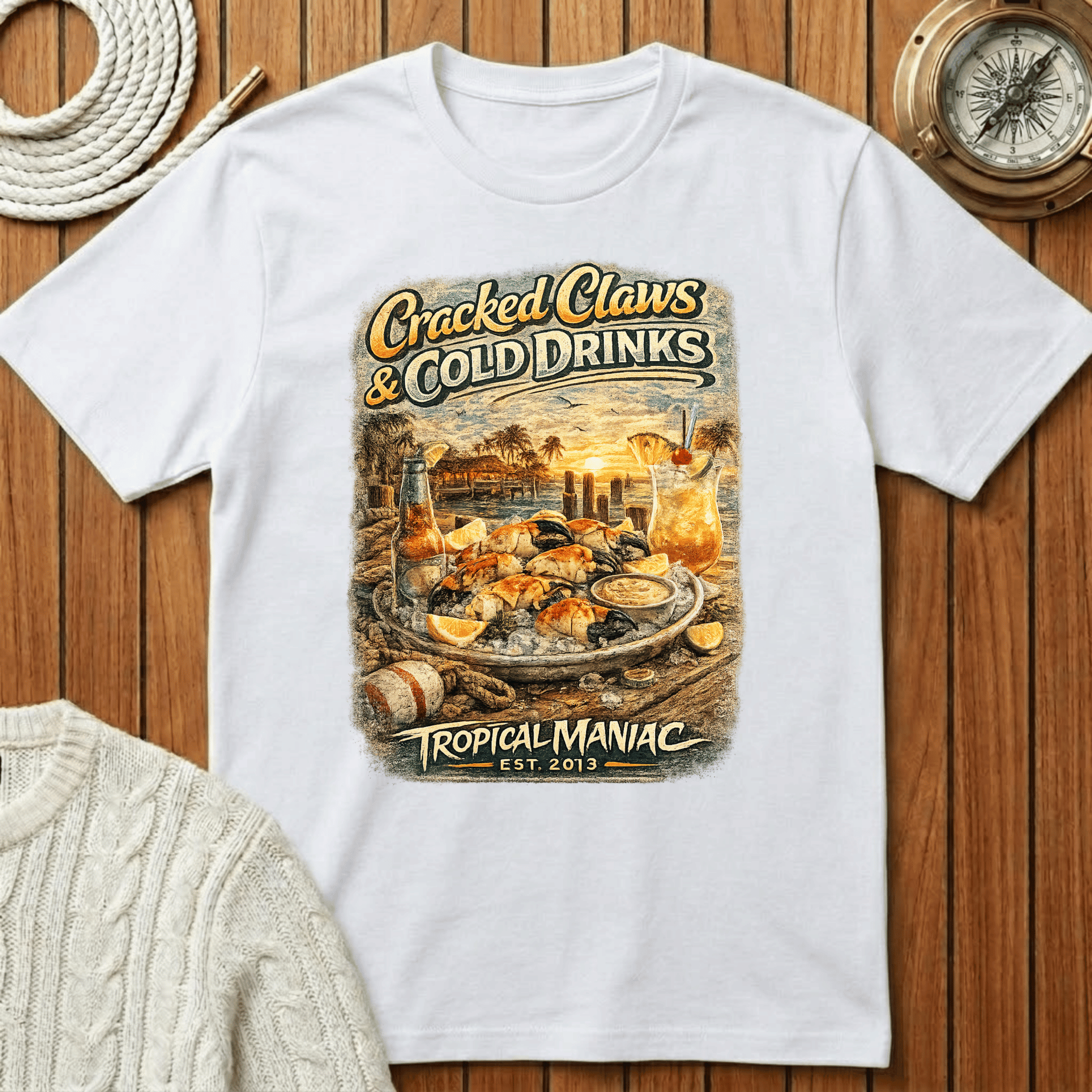 Cracked Claws & Cold Drinks T‑Shirt