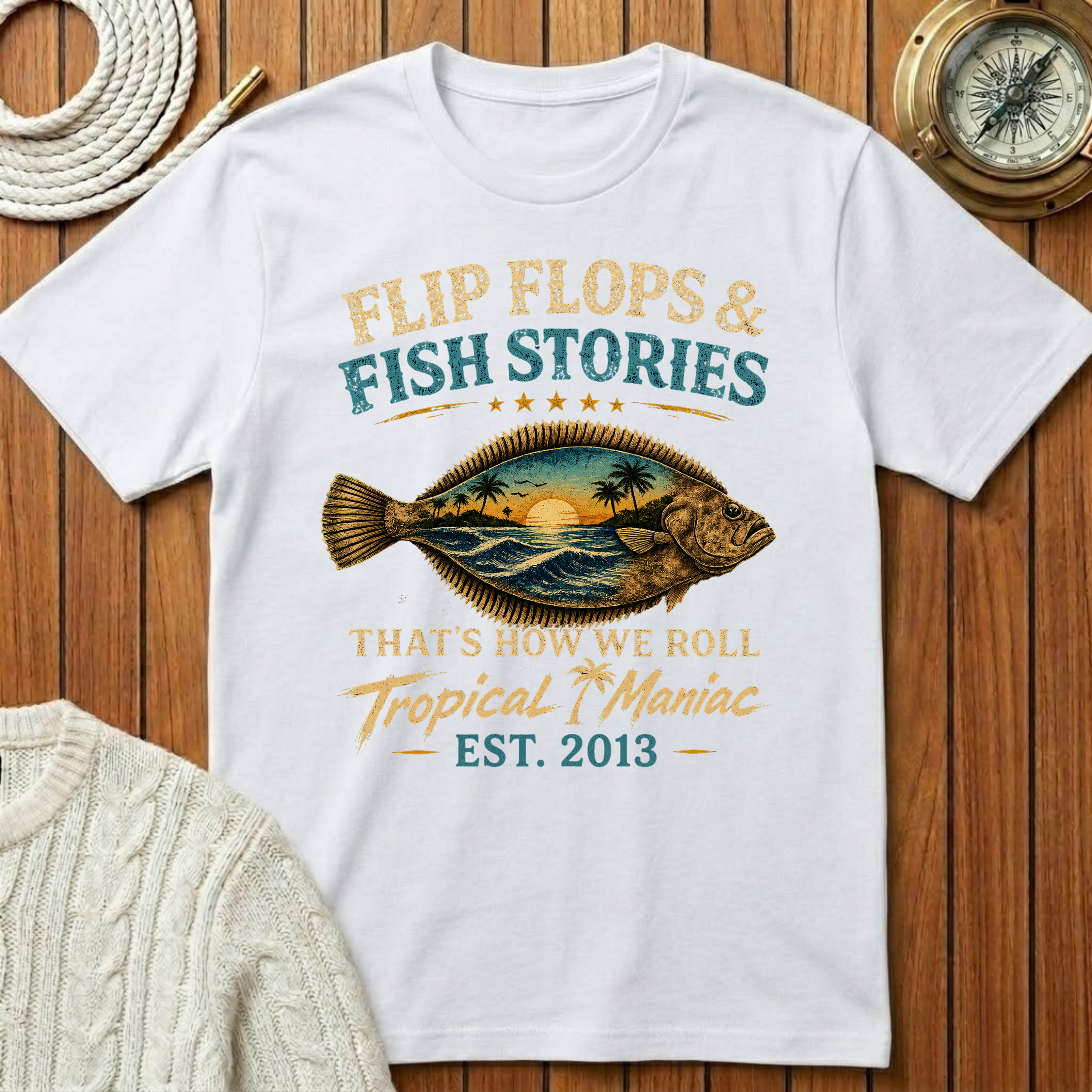 Flip Flops & Fish Stories T-Shirt