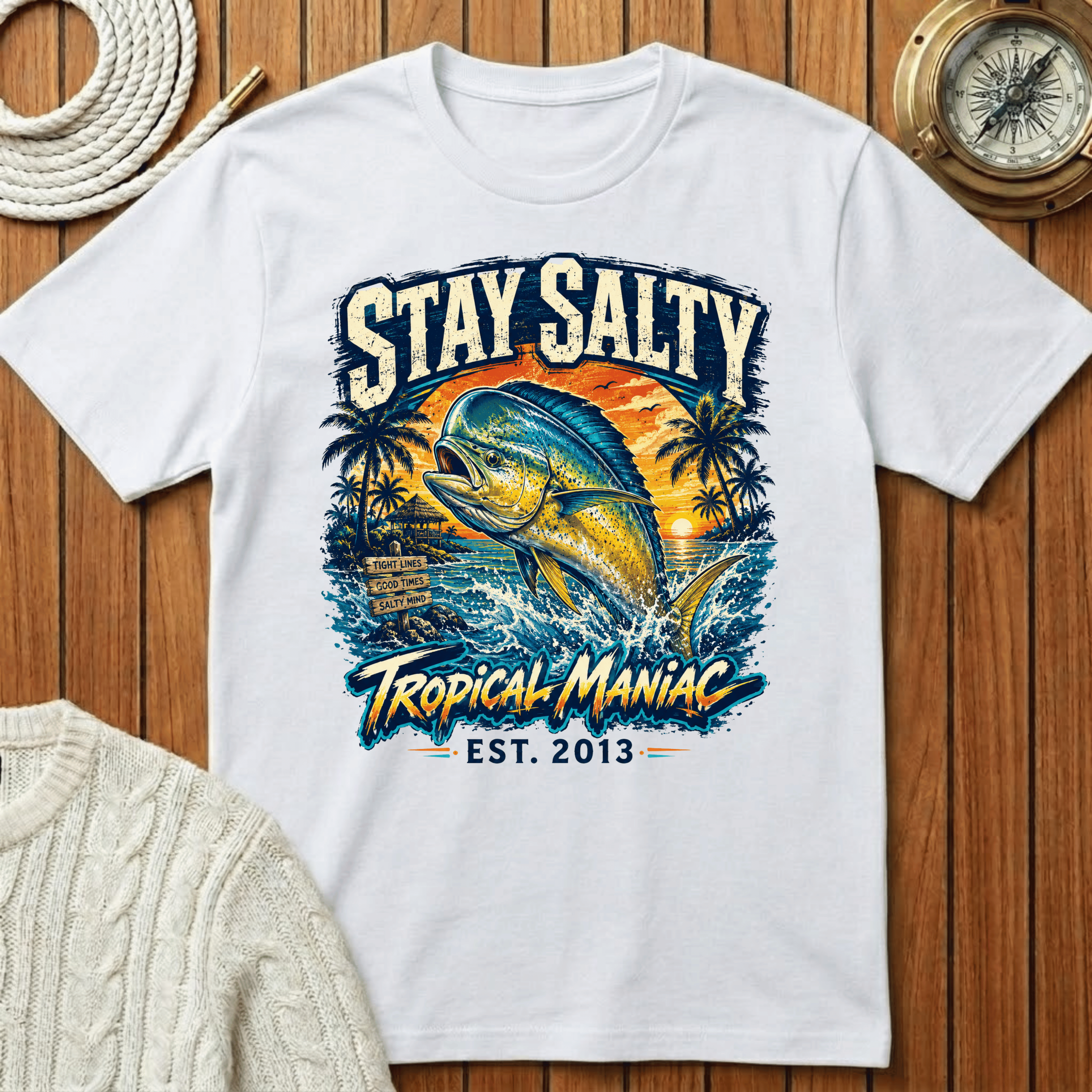 Stay Salty Fishing T-Shirt