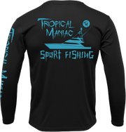 Tropical Maniac Sport Fishing Long Sleeve Performance Crew Neck