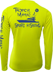 Ladies Sport Fishing Long Sleeve Performance V-Neck
